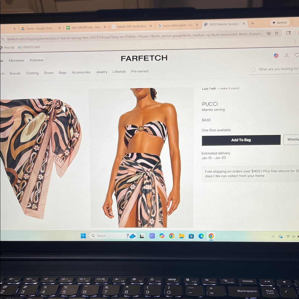 Pucci Marmo Sarong
WILL NOT ACCEPT $250 OFFER IT WAS AN ERROR
